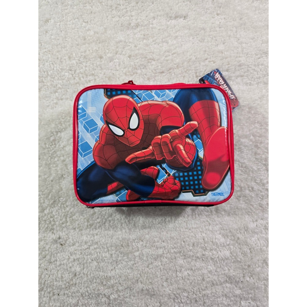 Thermos Ultimate Spider-Man Insulated Lunch Box Kids School Bag Red Black Marvel